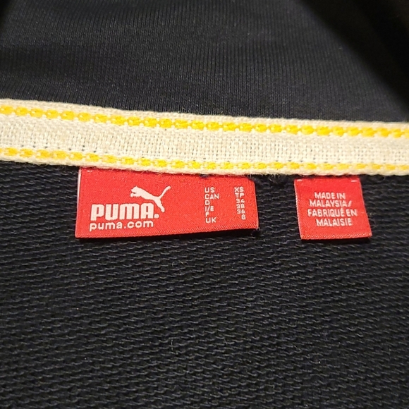 PUMA 90's Black button up Jacket - Picture 3 of 6